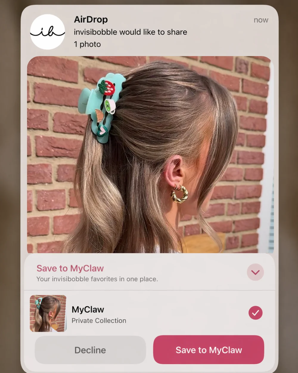 invisibobble MyClaw, final result
